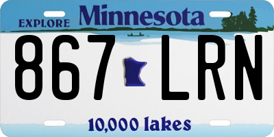 MN license plate 867LRN