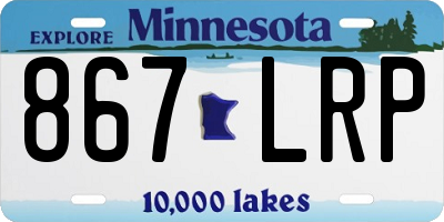 MN license plate 867LRP