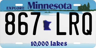 MN license plate 867LRQ