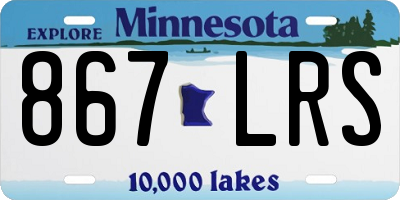 MN license plate 867LRS