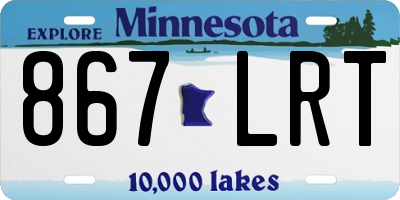 MN license plate 867LRT