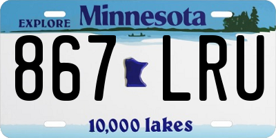 MN license plate 867LRU