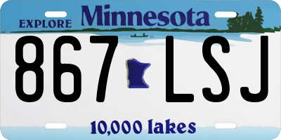 MN license plate 867LSJ