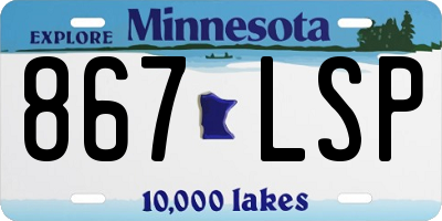 MN license plate 867LSP