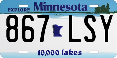 MN license plate 867LSY