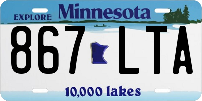 MN license plate 867LTA
