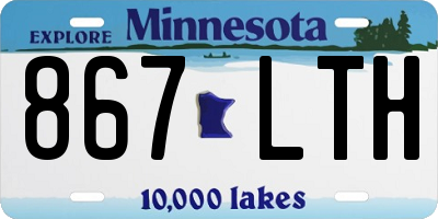 MN license plate 867LTH