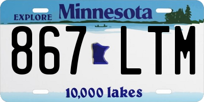 MN license plate 867LTM