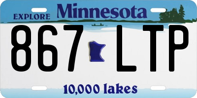 MN license plate 867LTP