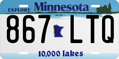 MN license plate 867LTQ