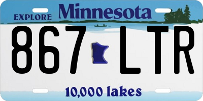MN license plate 867LTR
