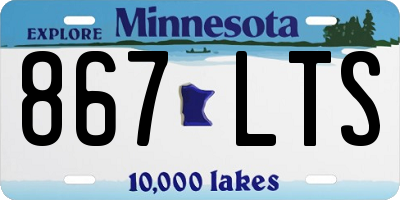 MN license plate 867LTS