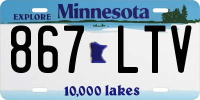 MN license plate 867LTV