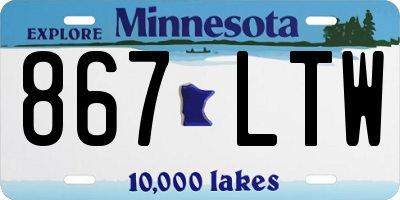 MN license plate 867LTW