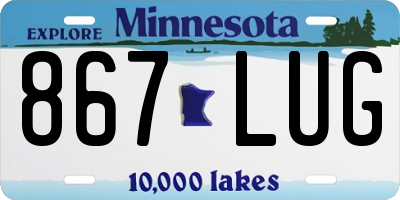 MN license plate 867LUG