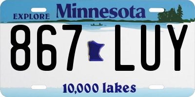 MN license plate 867LUY
