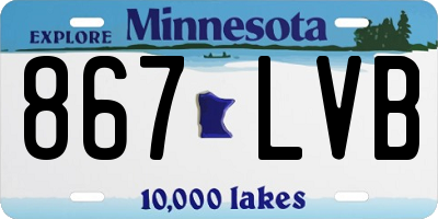 MN license plate 867LVB