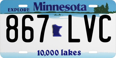 MN license plate 867LVC
