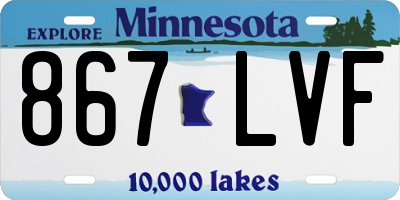 MN license plate 867LVF