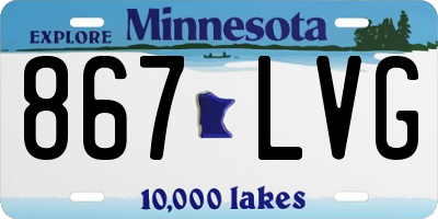 MN license plate 867LVG