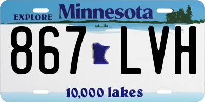 MN license plate 867LVH