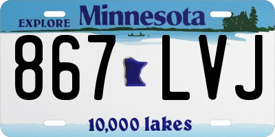 MN license plate 867LVJ
