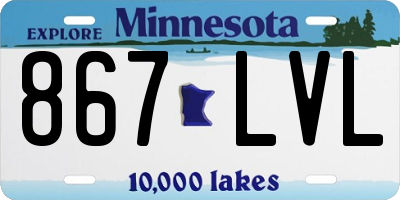 MN license plate 867LVL