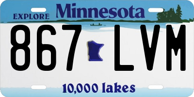 MN license plate 867LVM