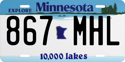 MN license plate 867MHL