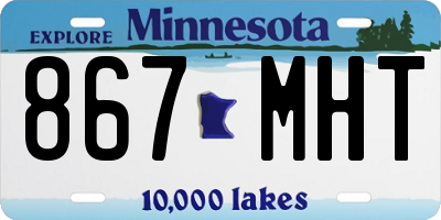 MN license plate 867MHT