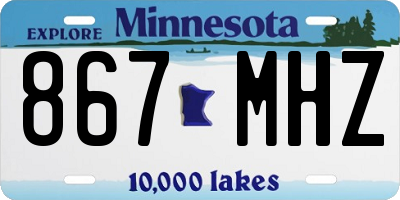 MN license plate 867MHZ