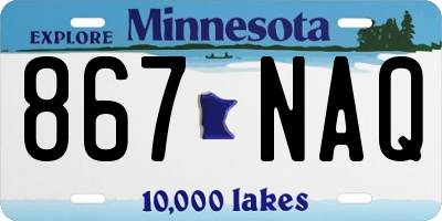 MN license plate 867NAQ