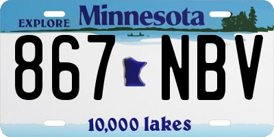 MN license plate 867NBV