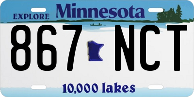 MN license plate 867NCT