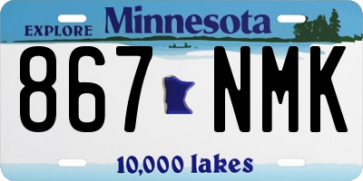 MN license plate 867NMK