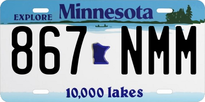 MN license plate 867NMM