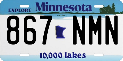 MN license plate 867NMN