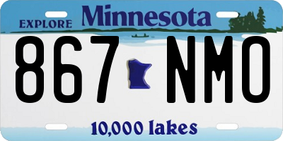 MN license plate 867NMO