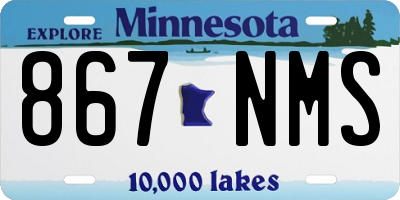 MN license plate 867NMS