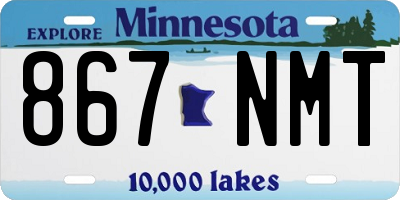 MN license plate 867NMT