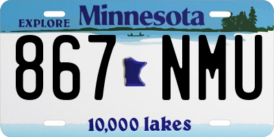 MN license plate 867NMU