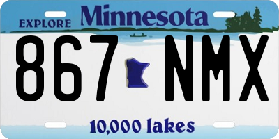 MN license plate 867NMX