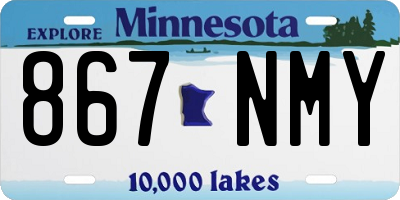MN license plate 867NMY
