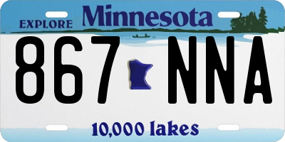 MN license plate 867NNA