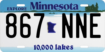 MN license plate 867NNE