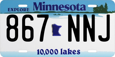 MN license plate 867NNJ