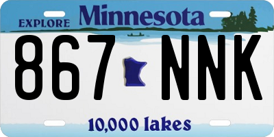 MN license plate 867NNK