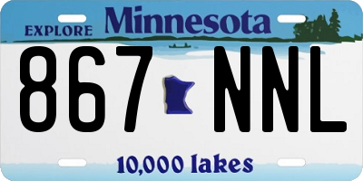 MN license plate 867NNL