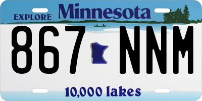 MN license plate 867NNM