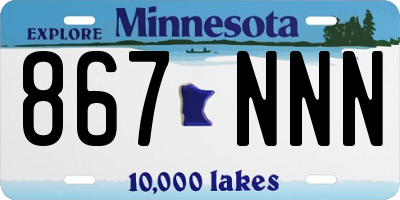 MN license plate 867NNN